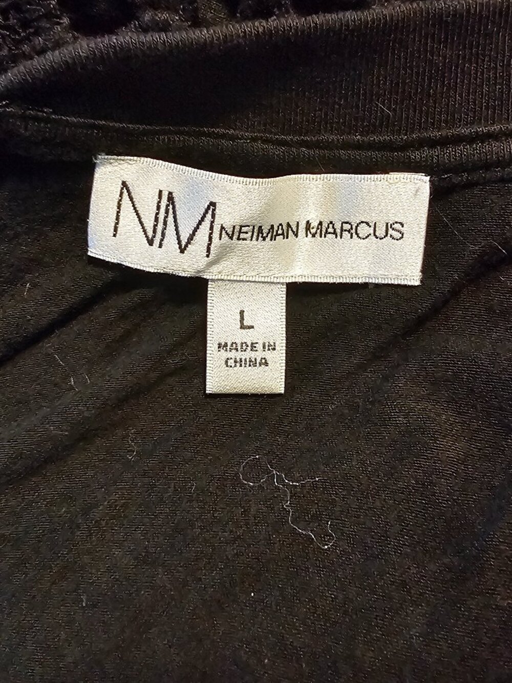 Neiman Marcus Embroidered Black Sleeveless Textured Dress – Size L - Picture 5 of 7
